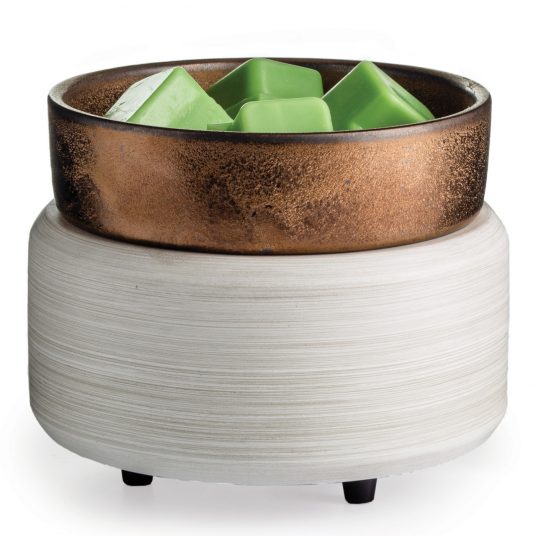 White washed Bronze 2 In 1 Warmer